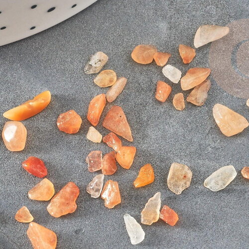 Sable pierre aventurine rouge naturelle 2~4mm non percé, x20gr (g0260)
