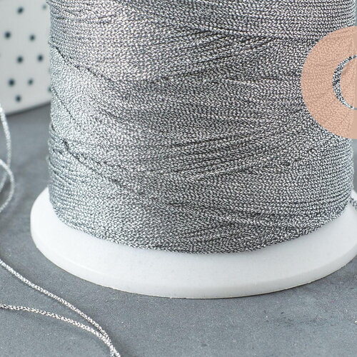 Fil gris métallisé 0.8mm, x5 ou x10 mètres (g8245)