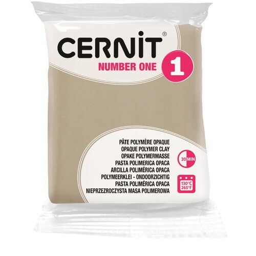 Pâte polymère cernit number one opaque - beige sahara x56g (g10470)