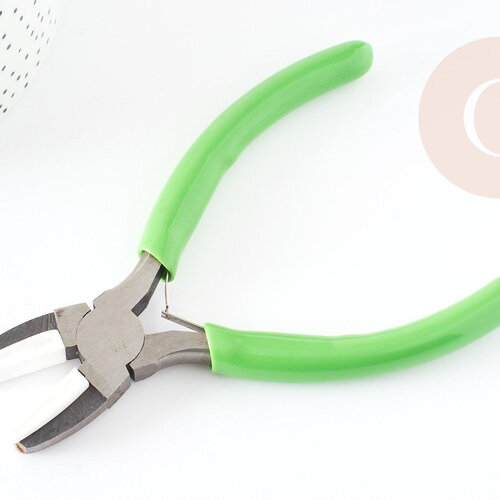 Pince fabrication de bijoux embouts plastique, x1 (g3340)