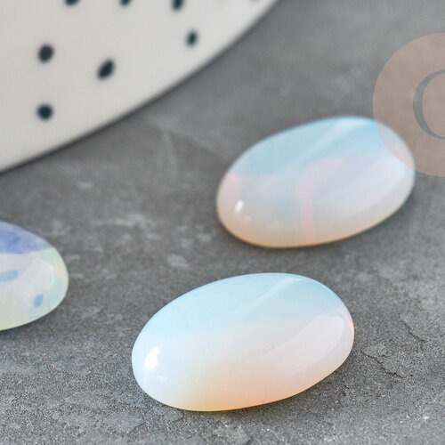 Cabochon ovale opalite ovale 16x12mm, x1 (g8539)