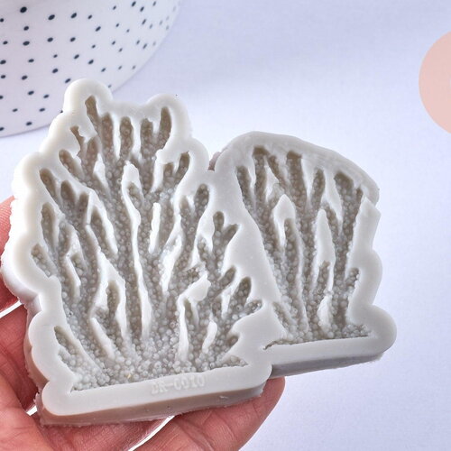 Moule corail fabrication bijoux résine patisserie 77x86mm, x1 (g6291)