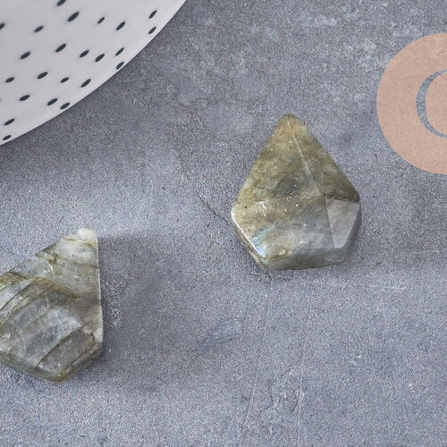 Pendentif diamant labradorite 21mm,pendentif pour bijoux, pendentif pierre, pierre naturelle, pendentif rose,labradorite naturel, g3943