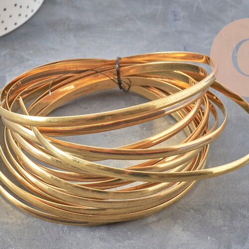 Bande pour serti laiton brut 5mm, x50cm (g11061)