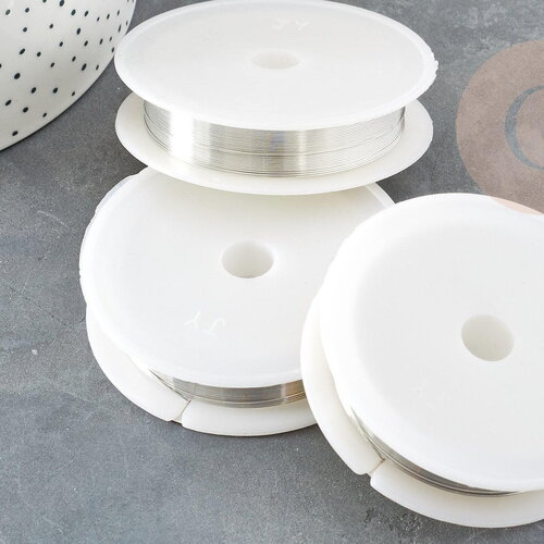 Fil de cuivre platine 0.4mm, x1 bobine de 12 mètres (g9312)