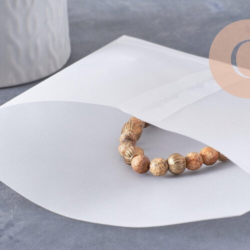 Pochette papier calque 11cm, pochette papier cadeau papier,sachet mariage, x10 (g9977)