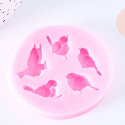 Moule en silicone oiseau 54x61mm, moule patisserie, moule en silicone pour réaliser des bijoux avec inclusion en résine, x1 g6770