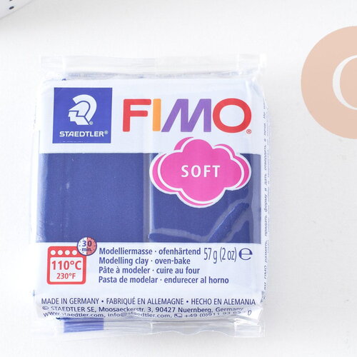 Pâte polymère fimo opaque - bleu windsor x57g (g10603)