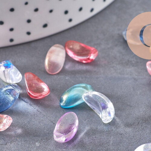 Perles cristal goutte multicolore, cristal autrichien, perles goutte, perle création bijoux,,6.5x12.5mm, x50 (g4186)