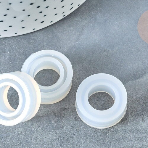 Moule pour fabrication bague décoration forme anneau résine 23mm, création bijoux avec inclusion résine, x1 g7992