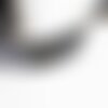 Ruban élastique noir et or pois, fabrication bijoux, bracelet evjf,ruban mariage,fourniture créative,scrapbooking,16mm,1 mètre-g1759