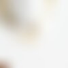 Perle connecteur ovale nacre blanche-beige naturelle nacre carré,nacre naturelle, coquillage marron,création bijoux, 20-35mm,lot de 5 g5136