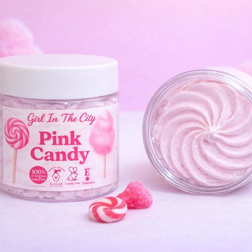 Beurre corporel fouetté pink candy | chantilly de corps- girl in the city