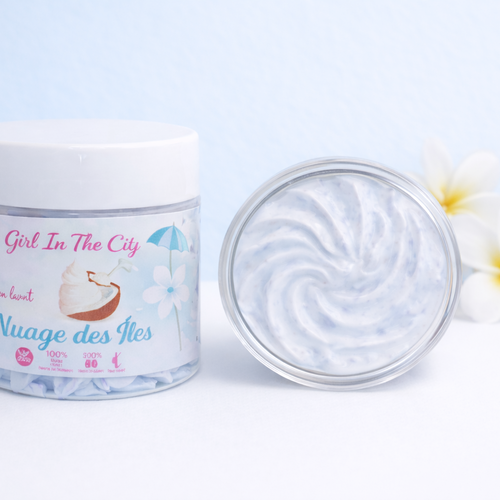 Beurre corporel fouetté coco monoï | chantilly corps et cheveux – soin naturel