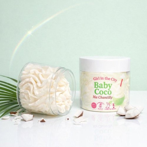 Beurre corporel fouetté pétales de coco 65 ml– chantilly corps et cheveux – soin naturel