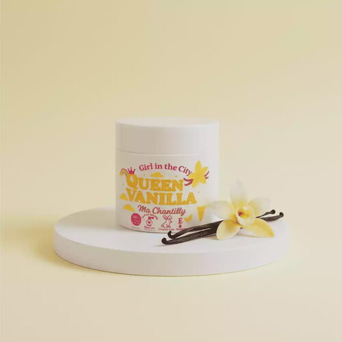 Girl in the city – queen vanilla | beurre corporel fouetté vanille– chantilly de karité vanille – soin naturel corps &amp; cheveux – fait main