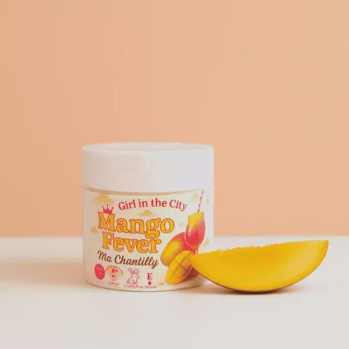 Girl in the city – mango fever | beurre corporel fouetté – chantilly de karité mangue – soin naturel corps &amp; cheveux – fait main
