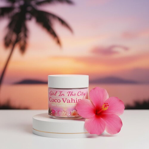 Girl in the city – coco vahinē | beurre corporel fouetté – chantilly de karité coco monoï – soin naturel corps &amp; cheveux – fait main