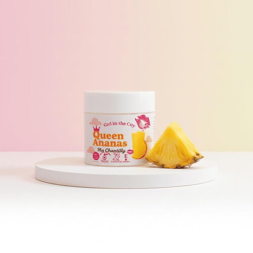 Beurre corporel fouetté – chantilly de karité à l’ananas – soin naturel corps et cheveux –