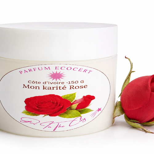 Beurre corporel rose naturelle - pur beurre brut de karité | girl in the city