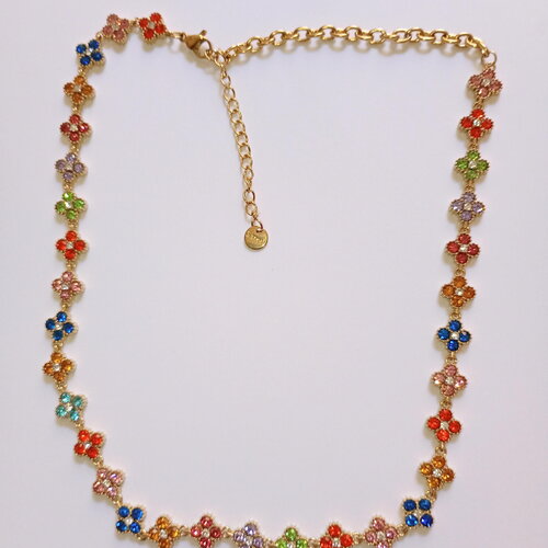 Collier princesse multicolore pastel