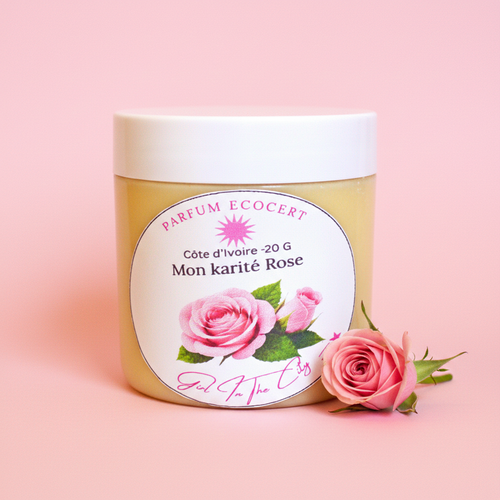 Beurre corporel rose naturelle - pur beurre brut de karité | girl in the city