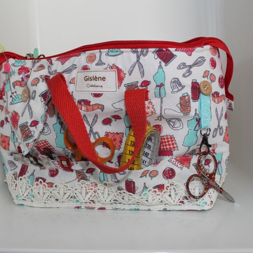 Organiseur pour couturière / brodeuse" ou "sac projet tricot & couture"