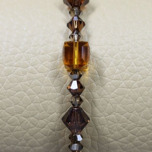 Bracelet jonc en cristal autrichien et acier inoxydable