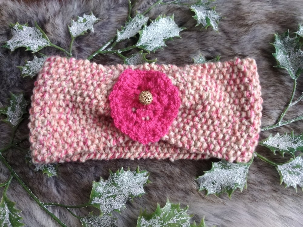 Bandeau Bebe Fleur Crochet Headband Tricote Cache Oreilles 6 Mois Un Grand Marche