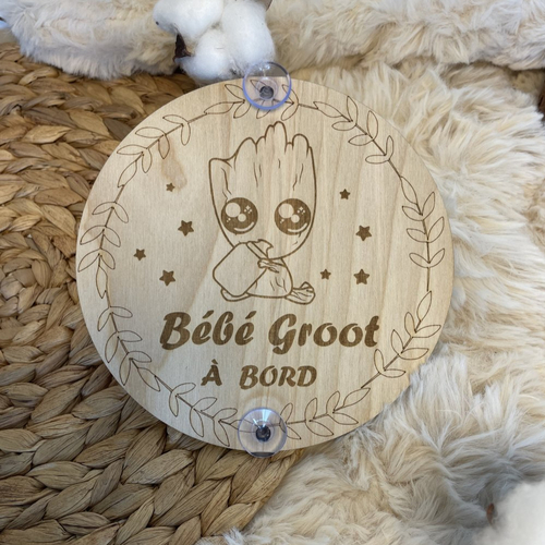 Bébé groot à bord   - cadeau de naissance