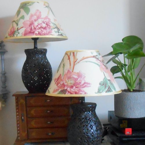 Lampes 2 - pied metal ajouré