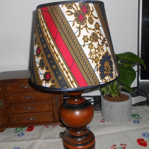 Lampe tissus wax