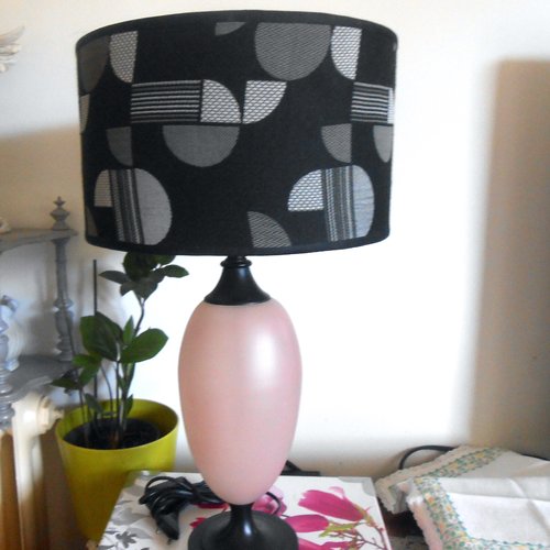 Lampe opaline rose