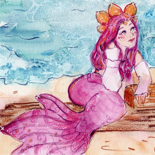 Reproduction a5 la sirène au trésor