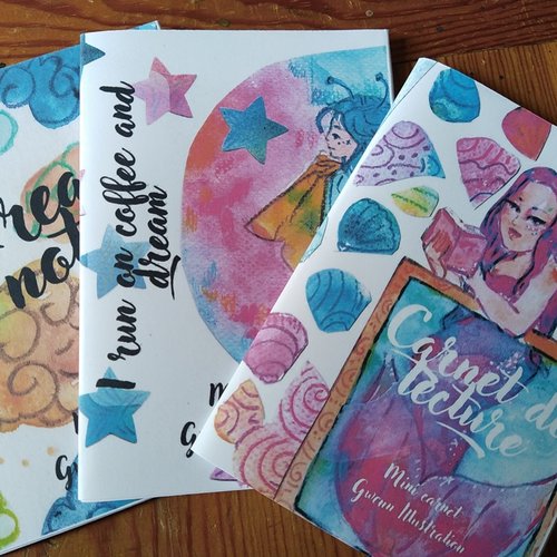 Fichier numérique, 3 mini carnets à plier