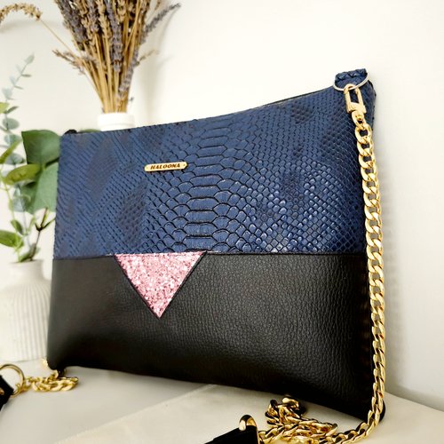 Pochette éclat saphir