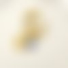 Bague dorée – œil grec & charm solaire