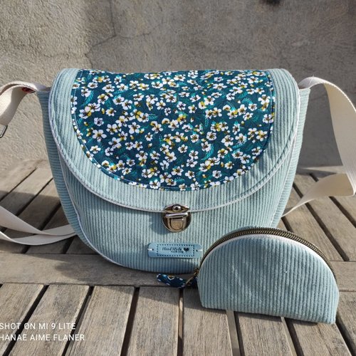 Sac bandoulière naomie et porte monnaie assorti