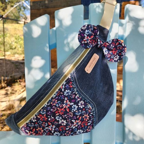Sac banane en jean recyclé