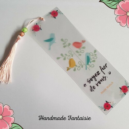 Marque Pages Citation Transparent A Pompon Un Grand Marche