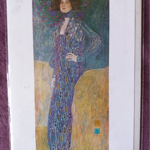 Carte double, sans texte, illustration gustav klimt - papeterie, carterie
