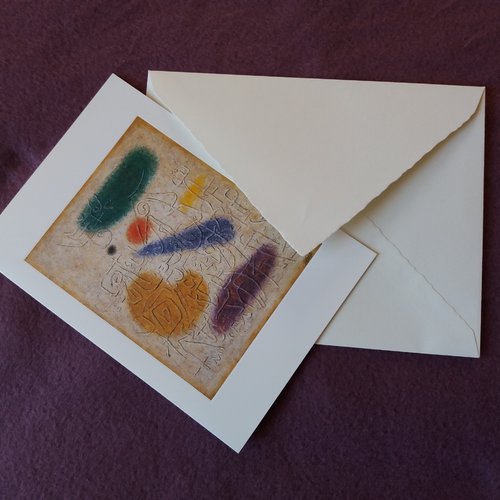 Carte double unicef, sans texte, illustration "mur de temple" - carterie, papeterie