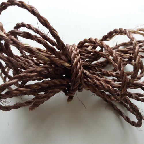4 m cordelette ficelle fibres naturelles couleur marron