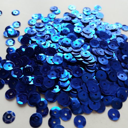 Sachet de 50 g sequin bleus - broderie, loisirs créatifs