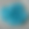 Perles bleues - lot de 30 petites perles gouttes en verre, couleur bleu turquoise 