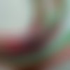 3 cordons en satin (queues de rat) couleurs rouge, verte, bleue 