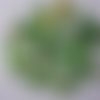 Mix creatif vert :  perles  en verre et breloques couleur verte 