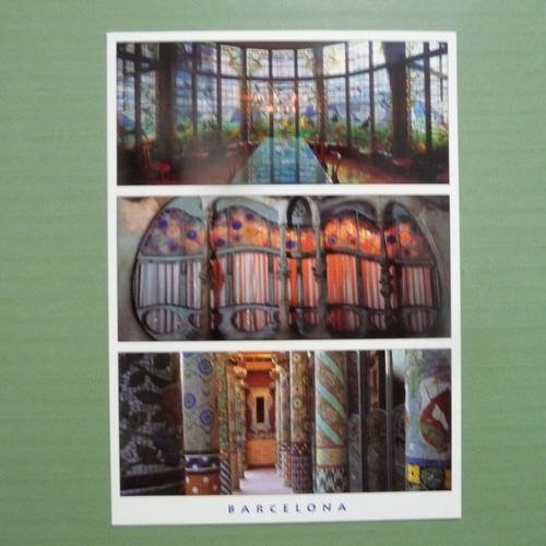 Carte postale illustration  barcelone 