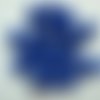 10 cabochons fleurs roses en resine couleur bleue 