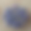 10 billes de verre tachetees bleu - diametre 1,5 cm 